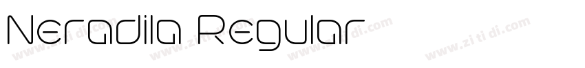Neradila Regular字体转换 Neradila Regular字体转换